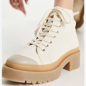 & Other Stories canvas boots with a chunky rubber sole Vegan Made in Portugal 7